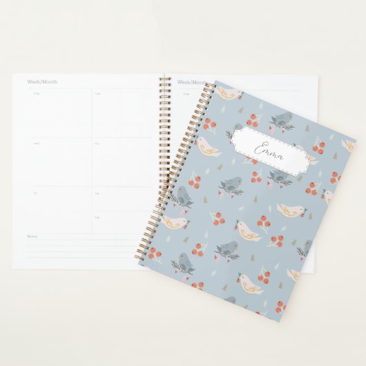  kerstvogels naadloos patroon planner (Display)