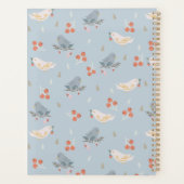  kerstvogels naadloos patroon planner (Achterkant)