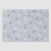 Kerstvogels naadloos patroon tissuepapier (Voorkant)