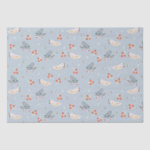 Kerstvogels naadloos patroon tissuepapier