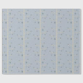 Kerstvogels op boomtak, wintersneeuwvlokken. cadeaupapier (Vlak)