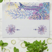 kerstvogels theedoek (Gevouwen)
