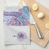 kerstvogels theedoek (Quarter Fold)