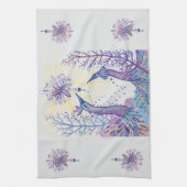 kerstvogels theedoek (Verticaal)