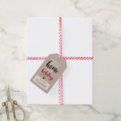 Kerstvogels 'Thuis voor de Feestdagen' persoonlijk Cadeaulabel (Met Touw)