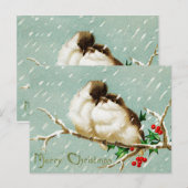  kerstvogels, trilling briefkaart (Voorkant / Achterkant)