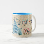 Kerstvogels vakantie Mok (Voorkant rechts)