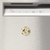 Kerstvogels van vroeger Hulstbessen Magneet (Insitu (Vaatwasser))