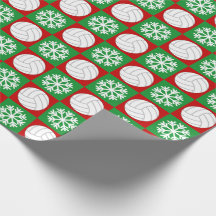 Kerstvolleybal en Snowflake Red en Green