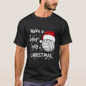 Kerstvolleybal heeft een volleybal met kerst t-shirt (Voorkant)
