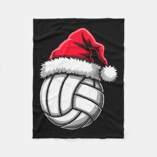 Kerstvolleybal Santa Hat 2 Fleece Deken