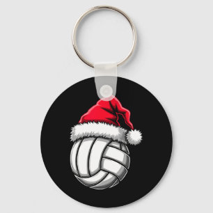 Kerstvolleybal Santa Hat 2 Sleutelhanger
