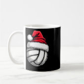 Kerstvolleybal Santa Hat 3 Koffiemok (Links)