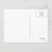 Kerstvolleybal Santa Hat briefkaarten (Achterkant)