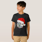 Kerstvolleyball Santa Hat Funny Sport Xm T-shirt (Voorkant volledig)