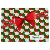 Kerstvolleybalpatroon - Groot Cadeauzakje (Achterkant)