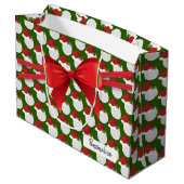 Kerstvolleybalpatroon - Groot Cadeauzakje (Achterkant Gekanteld)