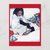 Kerstvoorbereiding, Jessie Willcox Smith Briefkaart (Voorkant)