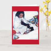 Kerstvoorbereiding, Jessie Willcox Smith Kaart (Gele Bloem)