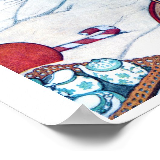 Kerstvoorbereiding, Jessie Willcox Smith Poster (Hoek)