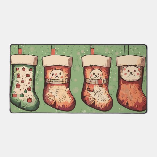 kerstvoorraad bureaumat (Voorkant)