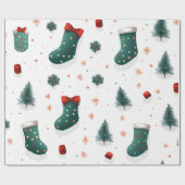 kerstvoorraad cadeaupapier (Vlak)