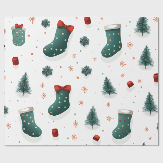 kerstvoorraad cadeaupapier (Vlak)