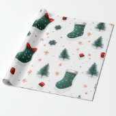 kerstvoorraad cadeaupapier (Uitgerold)