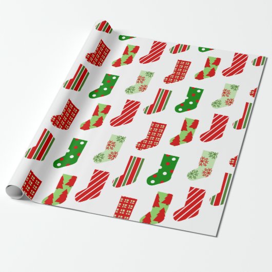 kerstvoorraad cadeaupapier (Uitgerold)