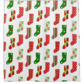 kerstvoorraad douchegordijn (Voorkant)