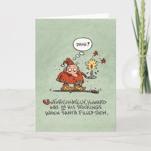 kerstvoorraad feestdagen kaart (Voorkant)