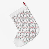kerstvoorraad gepersonaliseerde rendierhouderij grote kerstsok (Achterkant (Hangend))