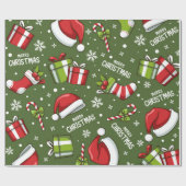 kerstvoorraad | kerstpapier cadeaupapier (Vlak)