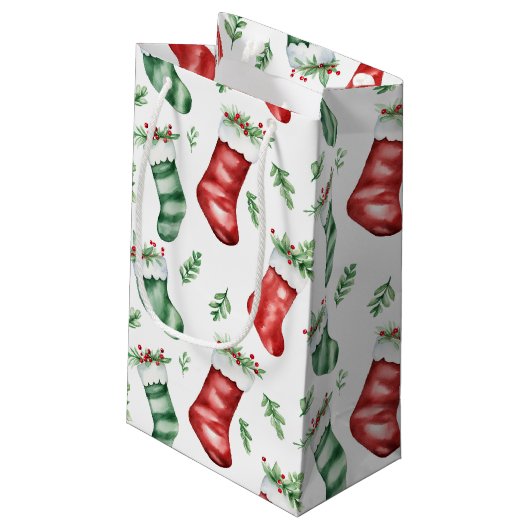 kerstvoorraad klein cadeauzakje (Achterkant Gekanteld)