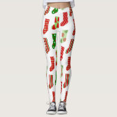 kerstvoorraad leggings (Voorkant)