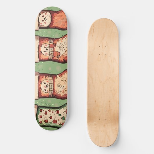kerstvoorraad persoonlijk skateboard (Voorkant)