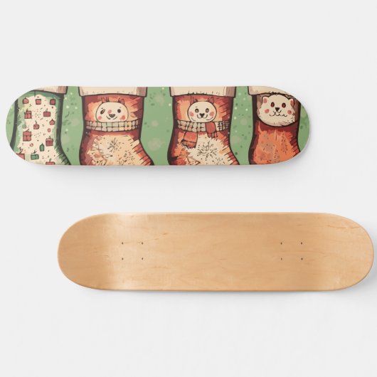 kerstvoorraad persoonlijk skateboard (Horizontaal)