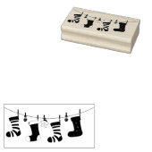 kerstvoorraad rubberstempel (Gestempeld)