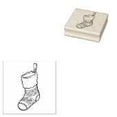 kerstvoorraad rubberstempel (Gestempeld)