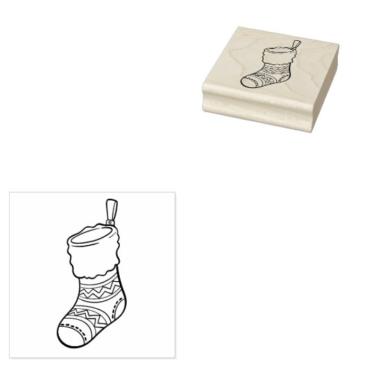 kerstvoorraad rubberstempel (Gestempeld)