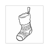 kerstvoorraad rubberstempel (Afrduk)