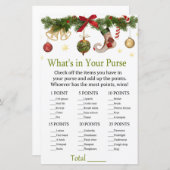 kerstvoorraad Wat zit er in je handtas? (Voorkant / Achterkant)