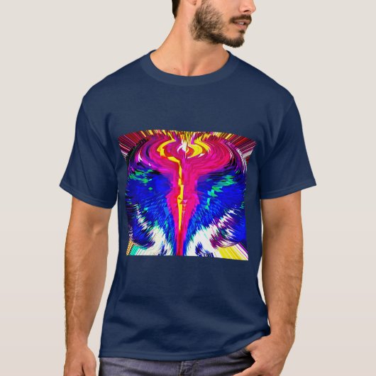 Kerstvortex feestelijk stijlvol t-shirt (Voorkant)