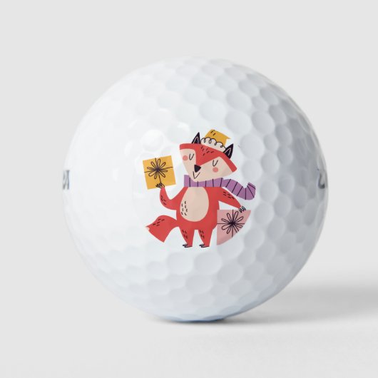 kerstvos golfballen (Voorkant)
