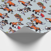 Kerstvos inpakpapier (Hoek)