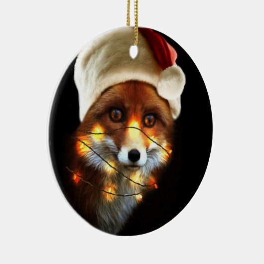 kerstvos keramisch ornament (Rechts)