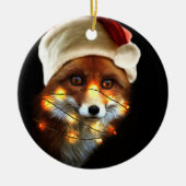 kerstvos keramisch ornament (Voorkant)