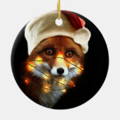 kerstvos keramisch ornament (Achterkant)