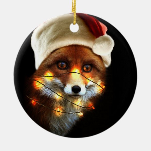 kerstvos keramisch ornament (Achterkant)