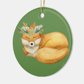 Kerstvos Keramisch Ornament (Links)